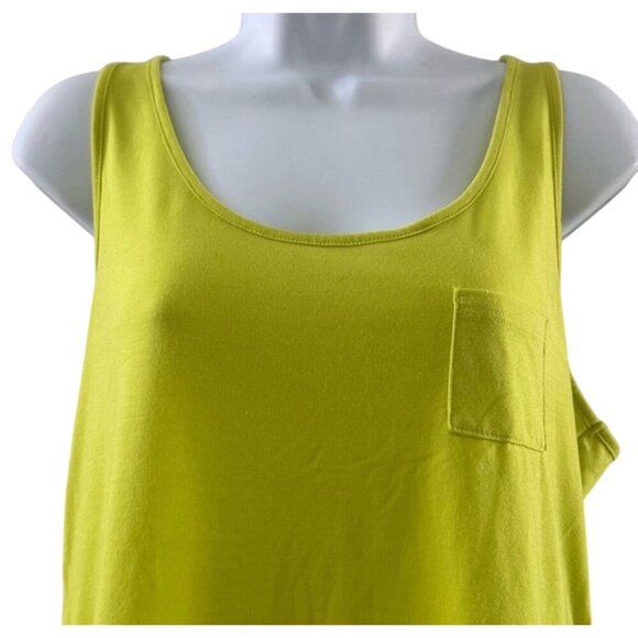 Rue21 Womens Lime Green Tank Top L Rayon/Spandex Made In Vietnam - Picture 5 of 9